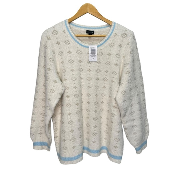 Torrid Baby Eyelash Lurex Pullover Sweater - Picture 4 of 10